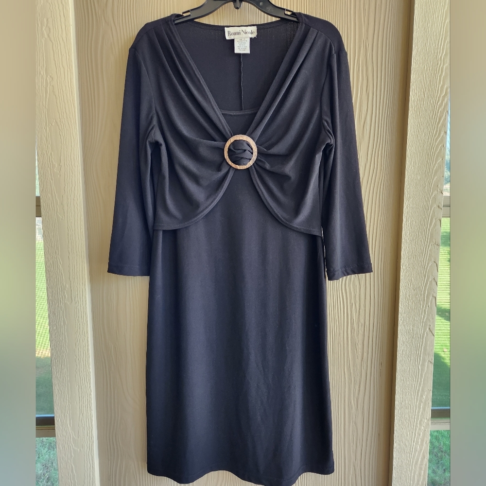 Ronni Nicole Front Gathered Dress 12